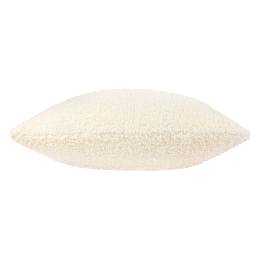 Housse de coussin bouclé