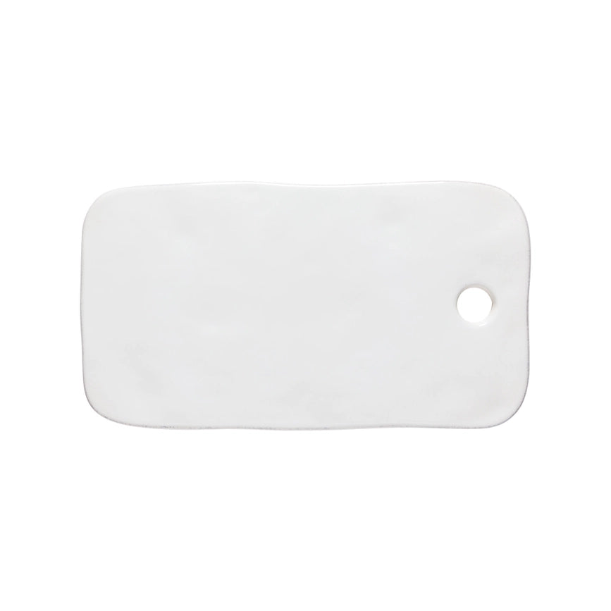 Planche de service en grès blanc