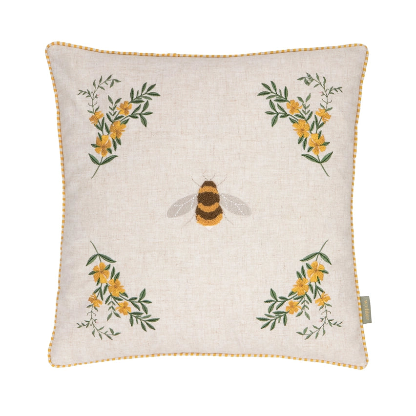 Housse de coussin tufté, Abeille