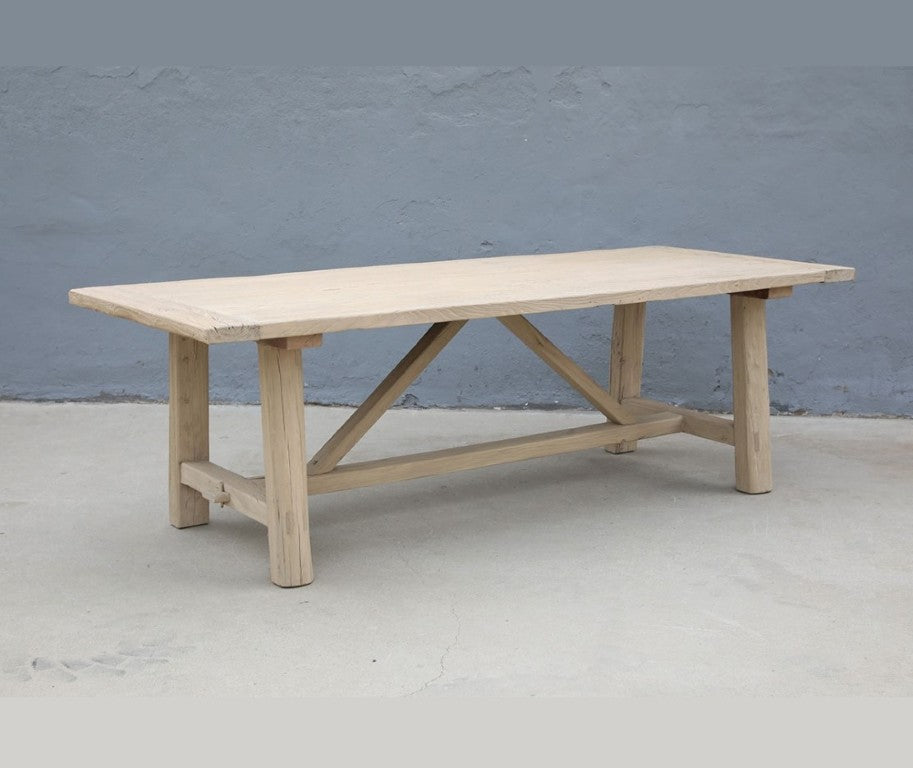 Table en bois d'orme 240cm