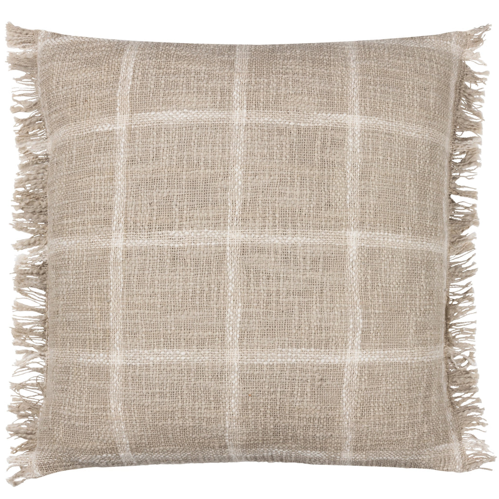 Housse de coussin rustique, naturel