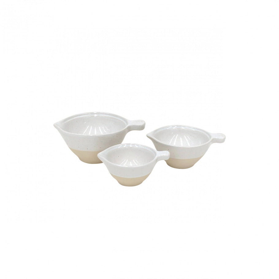 Trio de 3 bols mesure en grès