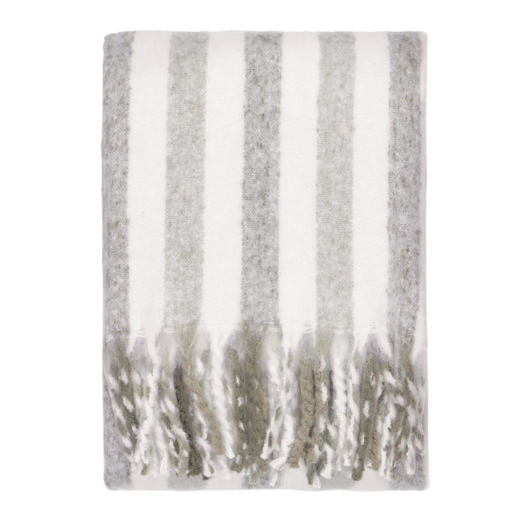 Plaid gris et vert