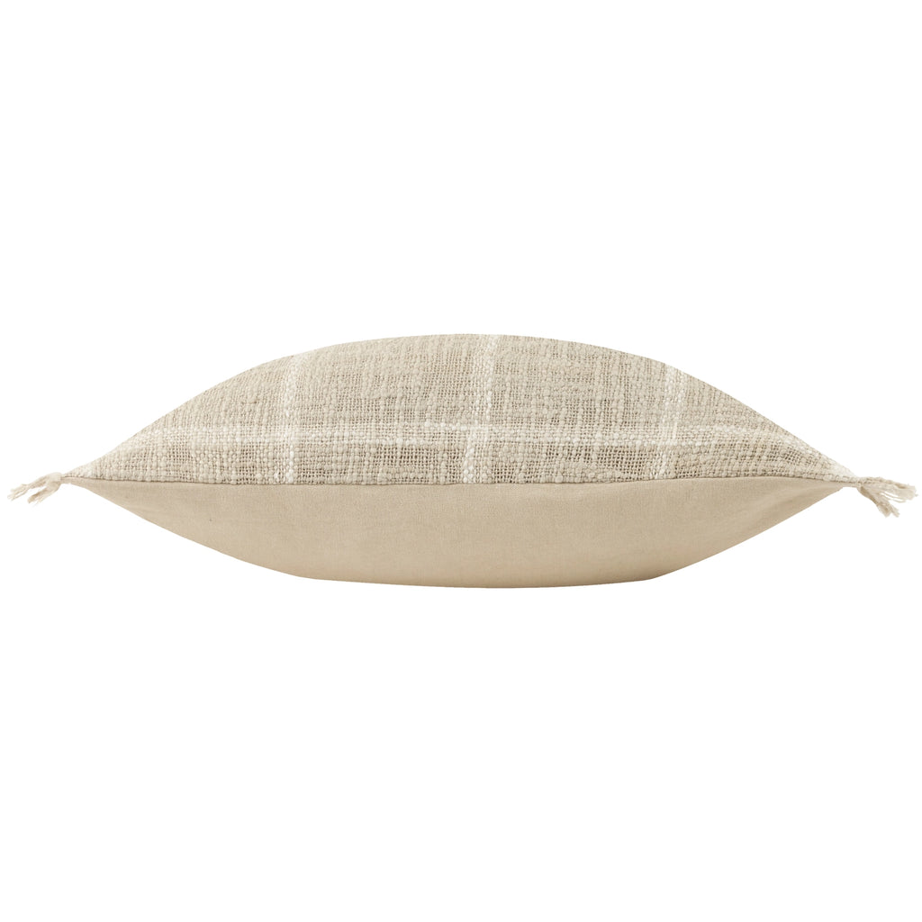 Housse de coussin rustique, naturel