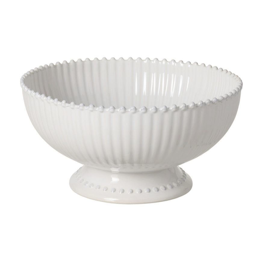 Centre de table en grès blanc